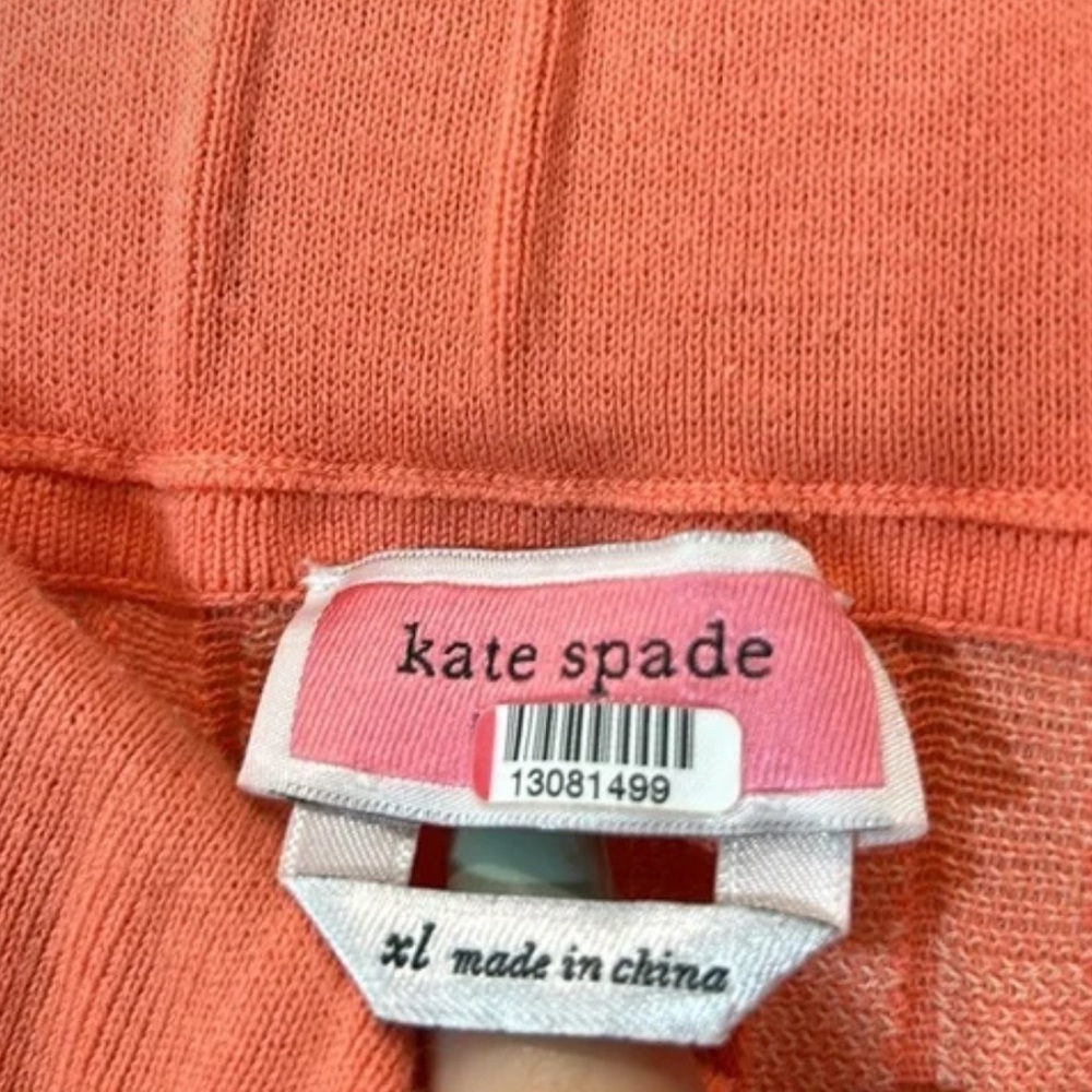 KATE SPADE NEW YORK Pleated Knit Checked Maxi Skirt - Picture 5 of 5